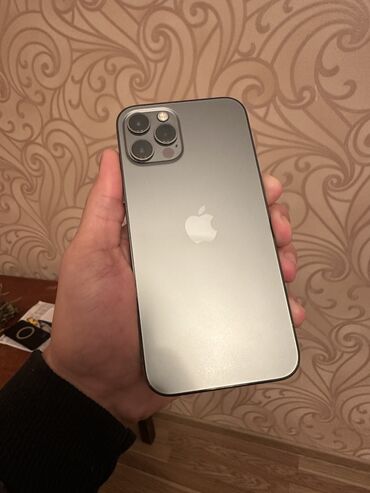 Apple iPhone: IPhone 12 Pro, 128 GB, Graphite, Zəmanət, Qırıq, Simsiz şarj