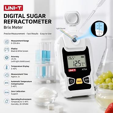 Инструменты: Şəkər refraktometri Model: UNI-T A75A Brix şkalası istifadə edərək — 2
