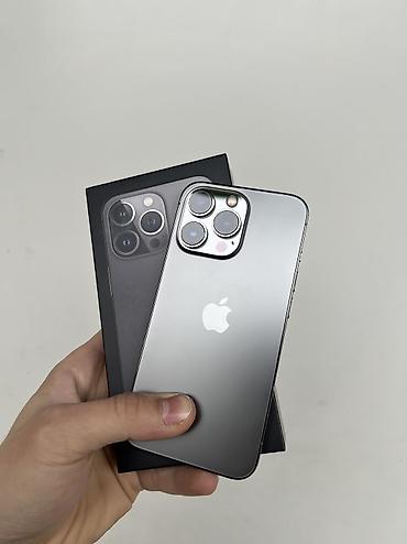 Apple iPhone: IPhone 13 Pro, Б/у, 128 ГБ, Space Gray, Коробка, 77 % — 1
