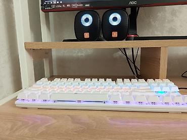video işıq: Hər Kəsə Salam İdeal Vəzyətdə Mexaniki Ağ Klaviatura Az İşlənmiş Rgb — 8