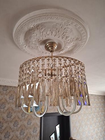 lüstr şekilleri: Çılçıraq, 6 lampa, Xrustal — 1