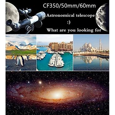 Teleskoplar: Model: CF50350 Fokus uzunluğu: 350 mm Çapı: 50 mm Böyütme: k9mm — 5