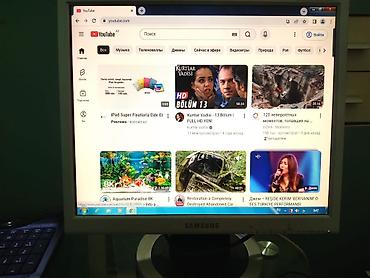 22 ekran monitör: Samsung kompüter monitoru - Ekran ölçüsü: təxminən 19–20 düym (geniş — 1