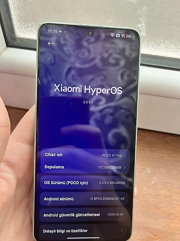 Poco: Poco X7 Pro, 256 GB, rəng - Yaşıl, Barmaq izi, Face ID — 10