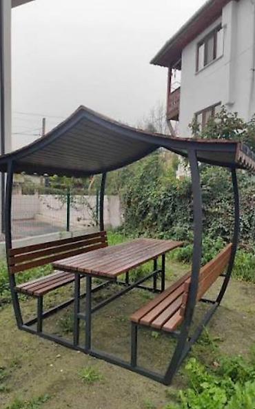 son zeng dekor: (-070-879-88-41-Whatsap veya zeng-)Metall karkaslı, taxta oturacaqlı — 7