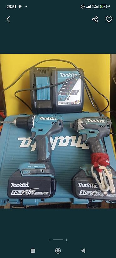 импакт: Набор аккумуляторного инструмента Makita оригинал. 1шт- префоратор 2шт — 1