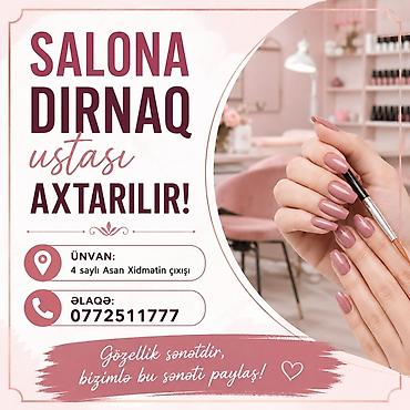 usta yeri: Dırnaq ustası tələb olunur, Yerin icarəsi — 1