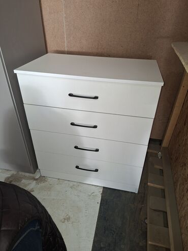 Комоды для одежды: Комод для одежды, Новый, Без зеркала, ЛДСП, цвет - Белый, Платная доставка — 6