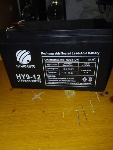 danq danq siqnalı: HY-HUANYU HY9-12 akkumulyator - Tip: Doldurula bilən, möhürlənmiş