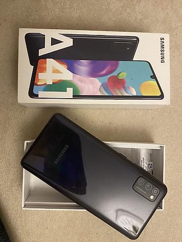samsung a41 plata: Samsung Galaxy A41, 64 GB, rəng - Qara, Qırıq — 1