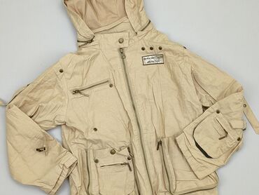 beżowe futerko kamizelka: Демісезонна куртка, 8 р., 122-128 см, стан - Хороший