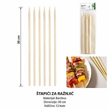 KMT Bambusovi štapići 500550 - Namena: štapići za ražnjiće – pogodni