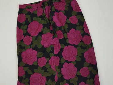 czarne spódnice w czerwone kwiaty: Spódnica, XL, stan - Dobry