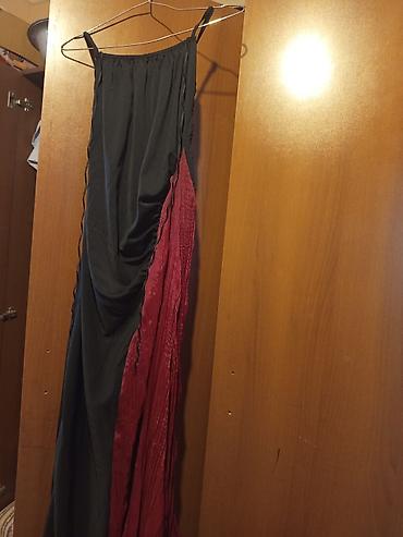 Qadın geyimləri: Qadın paltarı – iki rəngli (qara və bordo) - Model: nazik askılı — 1