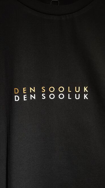 черно белые мужские футболки: Футболка с принтом "Ден Соолук" Бишкек Дизайнерские футболки с