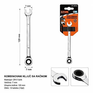 KMT Dvodjelni zupčasti ključ 2389192 - Tip: kombinovani ključ sa