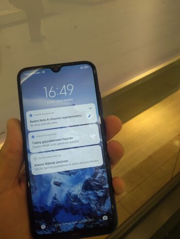 Xiaomi: Xiaomi Redmi Note 8, 64 GB, rəng - Göy, 
 Barmaq izi, Face ID