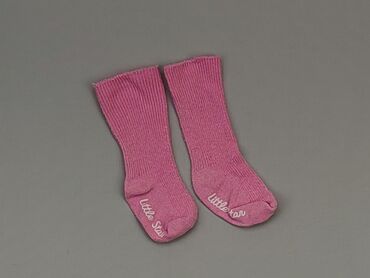długie różowe skarpety: Socks, 13–15, condition - Good