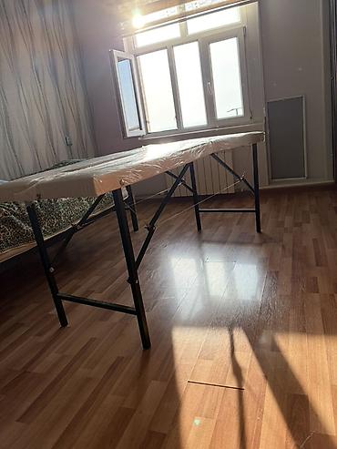 Portativ masaj/kosmetologiya masası - 2 bölməli qatlanan konstruksiya