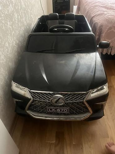uwaq masini: Uşaq elektrik maşını – Lexus LX-570 (qara) - Realistik dizayn — 1