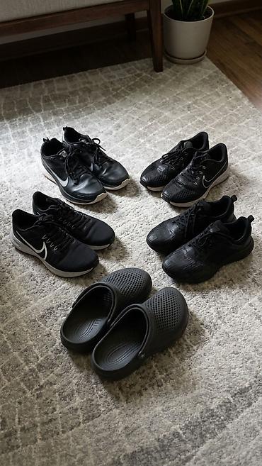 Мужские кроссовки, 38, 39, 40, Nike, Б/у, цвет - Черный, Самовывоз