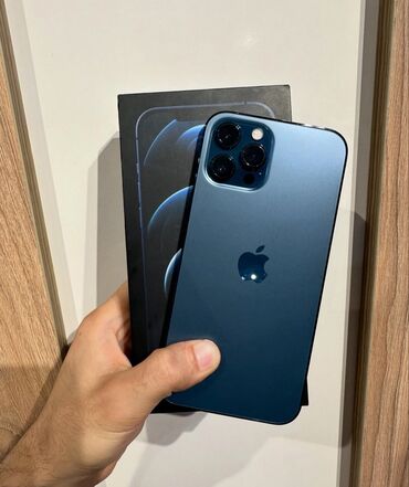 telfon ekranı: IPhone 12 Pro, 128 GB, Pacific Blue, Face ID