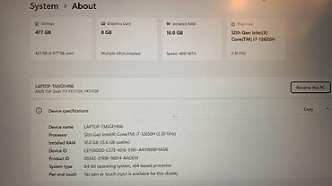 asus tuf gaming: İşlənmiş ASUS TUF Gaming, 15.6 ", Intel Core i7, 512 GB, Ünvandan götürmə, Ödənişli çatdırılma — 9
