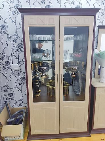 servant: Qonaq otağı üçün vitrin və kosmetik/komod dəsti - Dizayn: Açıq ağac — 3