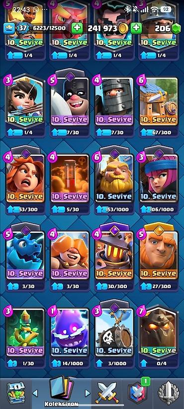 Digər: Endirim var ✅✅✅✅✅✅ ✅ ✅ Clash Royale hesabı - Kral səviyyəsi: 37 - — 9