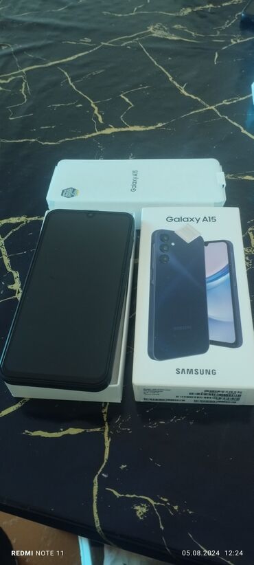 samsung a5 2017 qiymeti islenmis: Samsung Galaxy A15, 128 GB, rəng - Qara, Barmaq izi, İki sim kartlı