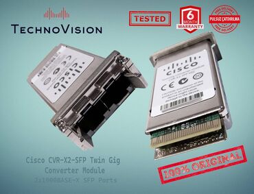 kabelsiz modem: Cisco CVR X2 SFP TwinGig ✔️Sertifikasiyadan keçmiş təcrübəli