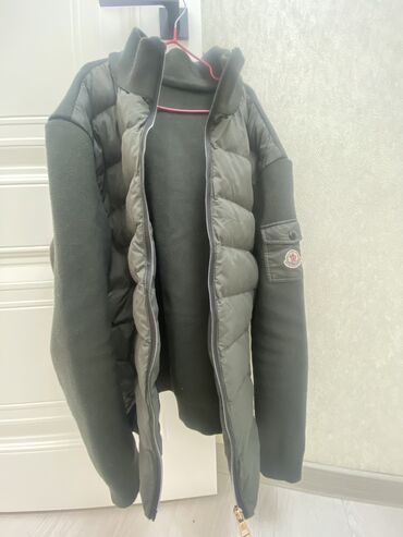 Куртки: Мужская куртка, 6XL (EU 52), Moncler, Б/у, цвет - Зеленый, Самовывоз, Бесплатная доставка