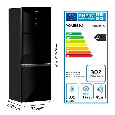 mini refrigerator: Холодильник Yasin с нижней морозильной камерой - Цвет и отделка — 2