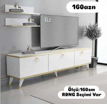TV altlığı: Mebel dəsti – TV stendi və divar rəfləri - Model: Minimalist dizaynlı — 1