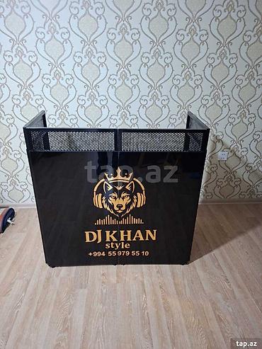 resepşın stolu: DJ masası / resepsion tipli stend - Material: metal karkas, üst hissə — 1