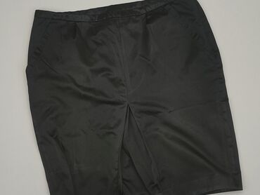 satynowe czarne spódnice: Спідниця, XL, стан - Хороший