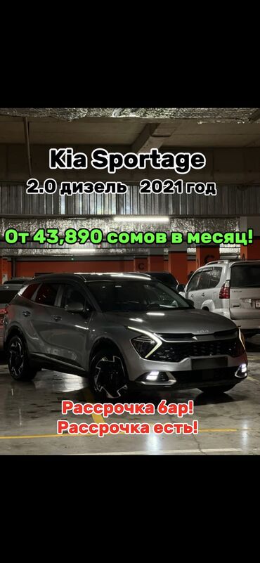 Kia: Kia Sportage: 2021 г., 2 л, Автомат, Дизель, Кроссовер — 1