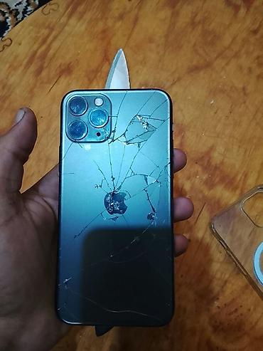 note 7 samsung: IPhone 11 Pro, Yaşıl, Qırıq — 3