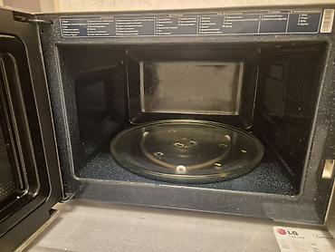 samsunk: Mikrodalğalı soba Samsung, Ayrıca dayanan, Mikrodalğalar ilə, rəng - Gümüşü, İşlənmiş — 2
