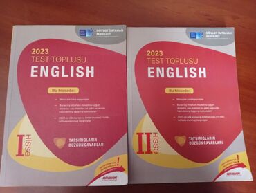 Englis dili test toplusu. Qiyməti 9, içi tər təmizdi