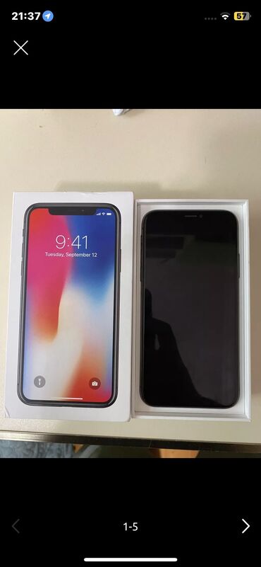 iphone adaptr: IPhone X, 64 GB, Qara, Simsiz şarj