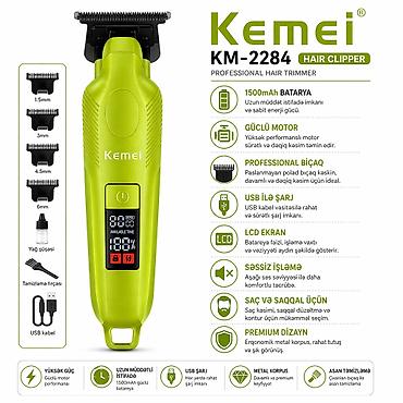 №: 12978 Məhsulun adı: Saç kəsimi üçün trimmer Kemei KM-2284 Green