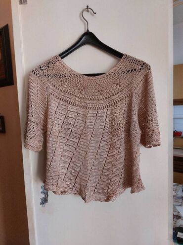 nasa obuca rs: BLUZA LETNJA OD SVILENOG KONCA Prelepa letnja koncana bluza od drap