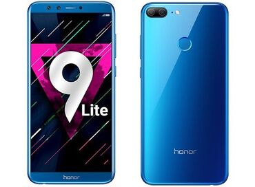 нот 9: Honor 9 Lite, Б/у, 64 ГБ, цвет - Синий, 2 SIM