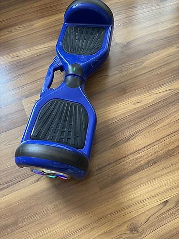 Электротранспорт: Elektrik giro skuter (hoverboard) – mavi rəng - İki təkərli, özünü — 2