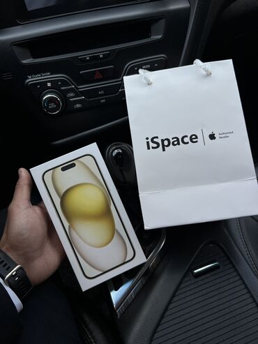 Apple iPhone: IPhone 15 Plus, 128 GB, Sarı, Barmaq izi, Simsiz şarj, Face ID
