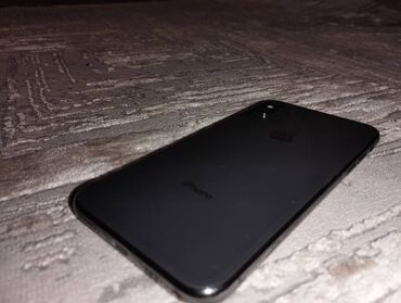 бу айфон 3: IPhone X, Колдонулган, 256 ГБ, Кара, 100 %