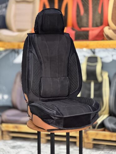 Чехлы и накидки на сиденья: Чехлы Алькантара, С подушкой, цвет - Серый, Новый, Платная доставка, Самовывоз, Бесплатная доставка — 8