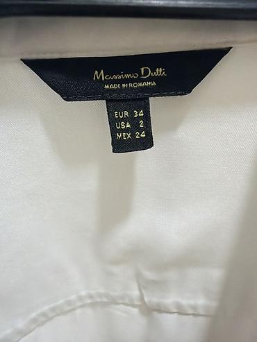Qadın geyimləri: Massimo Dutti qadın köynəyi - Rəng: ağ - Model: klassik düyməli — 3