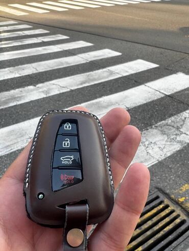 Açar üçün brelok və çexol: Salam aleyküm təmiz deriden hazırlanmış açar qabları, sifariş qəbul — 10